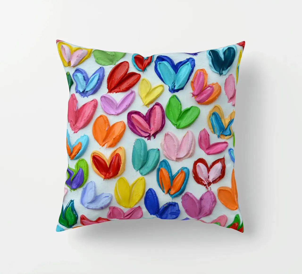 Polka Daub Heart Confetti cuscino da annmariecoolick