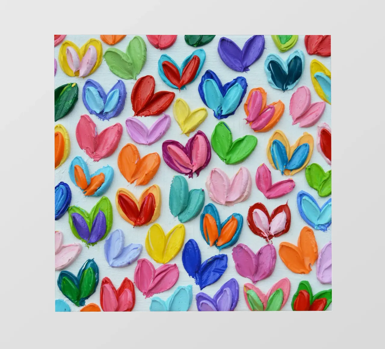 Polka Daub Heart Confetti pellicola backlit da annmariecoolick