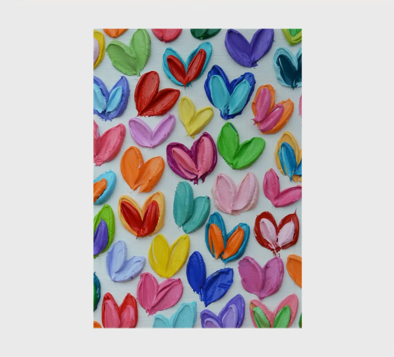 Polka Daub Heart Confetti notebook by annmariecoolick