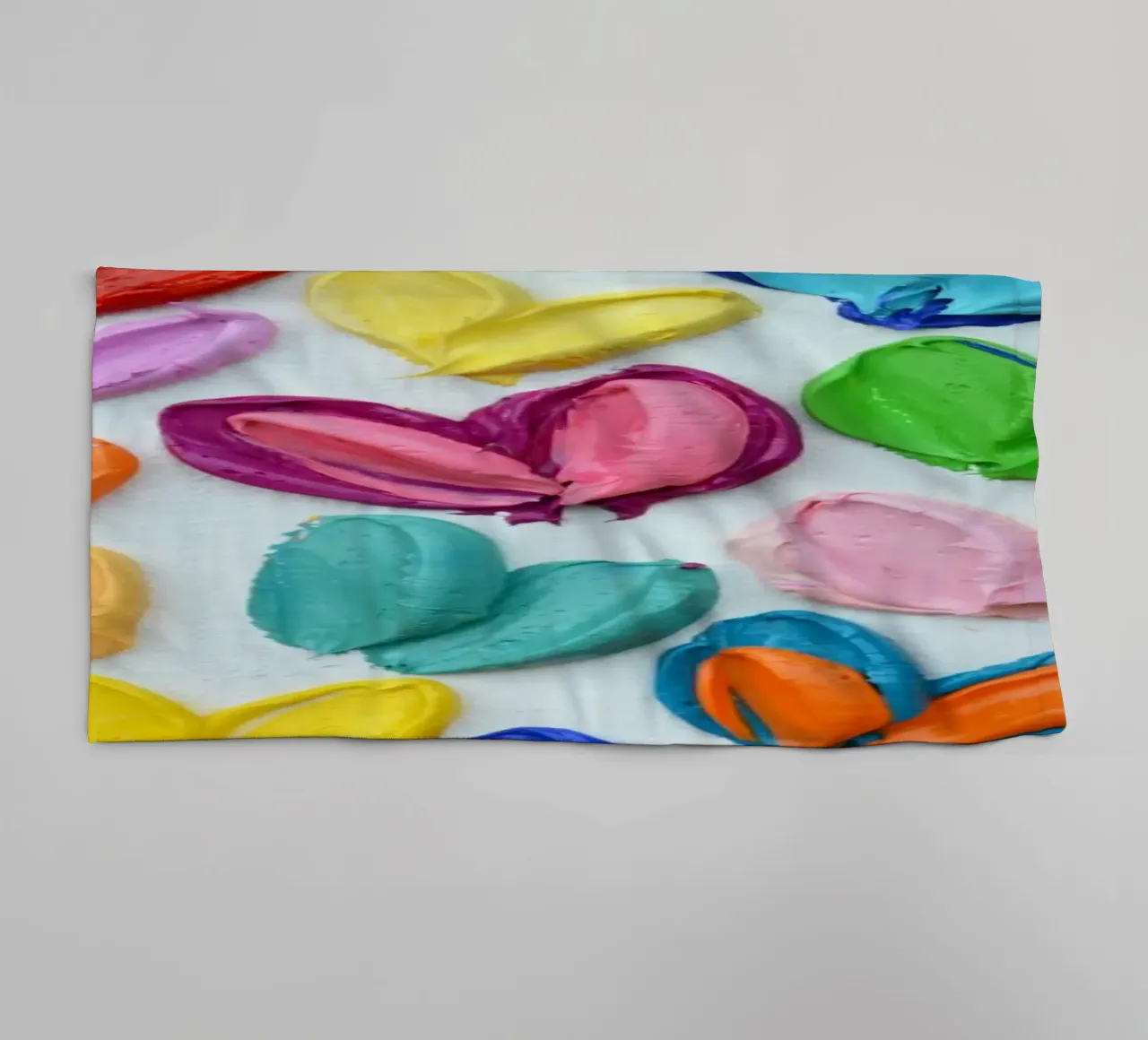 Polka Daub Heart Confetti towel by annmariecoolick