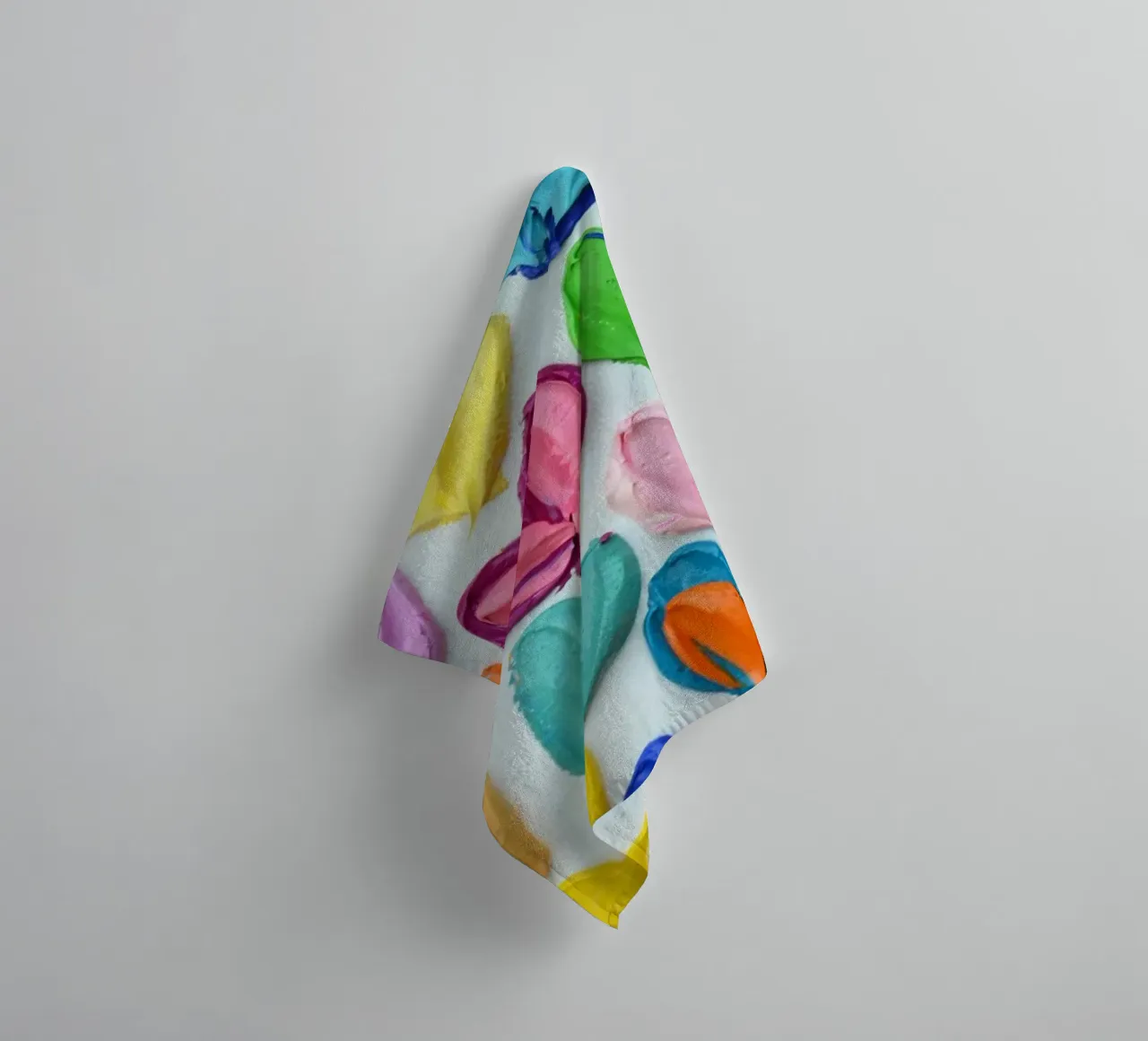 Polka Daub Heart Confetti towel by annmariecoolick