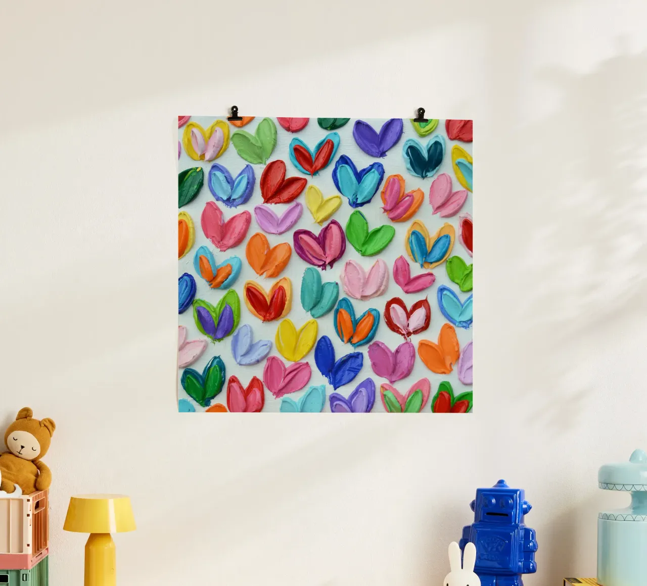 Polka Daub Heart Confetti hahnemühle by annmariecoolick