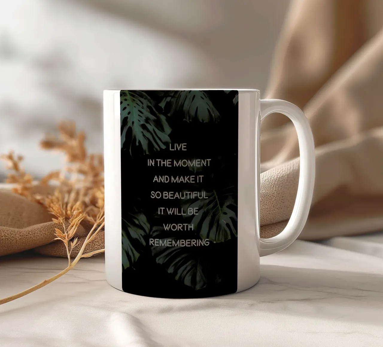 Live in the Moment tazza in ceramica da Oh Darling