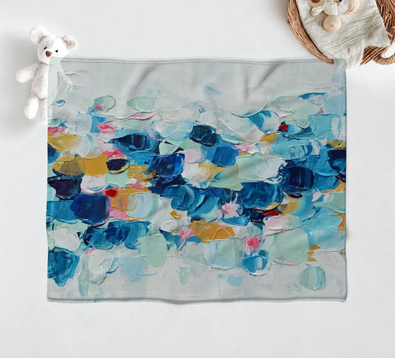 Elemento azzurro coperta in pile da annmariecoolick