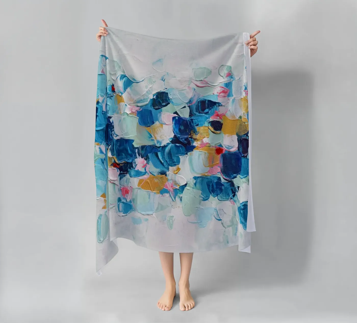 Elemento azzurro telo mare da annmariecoolick