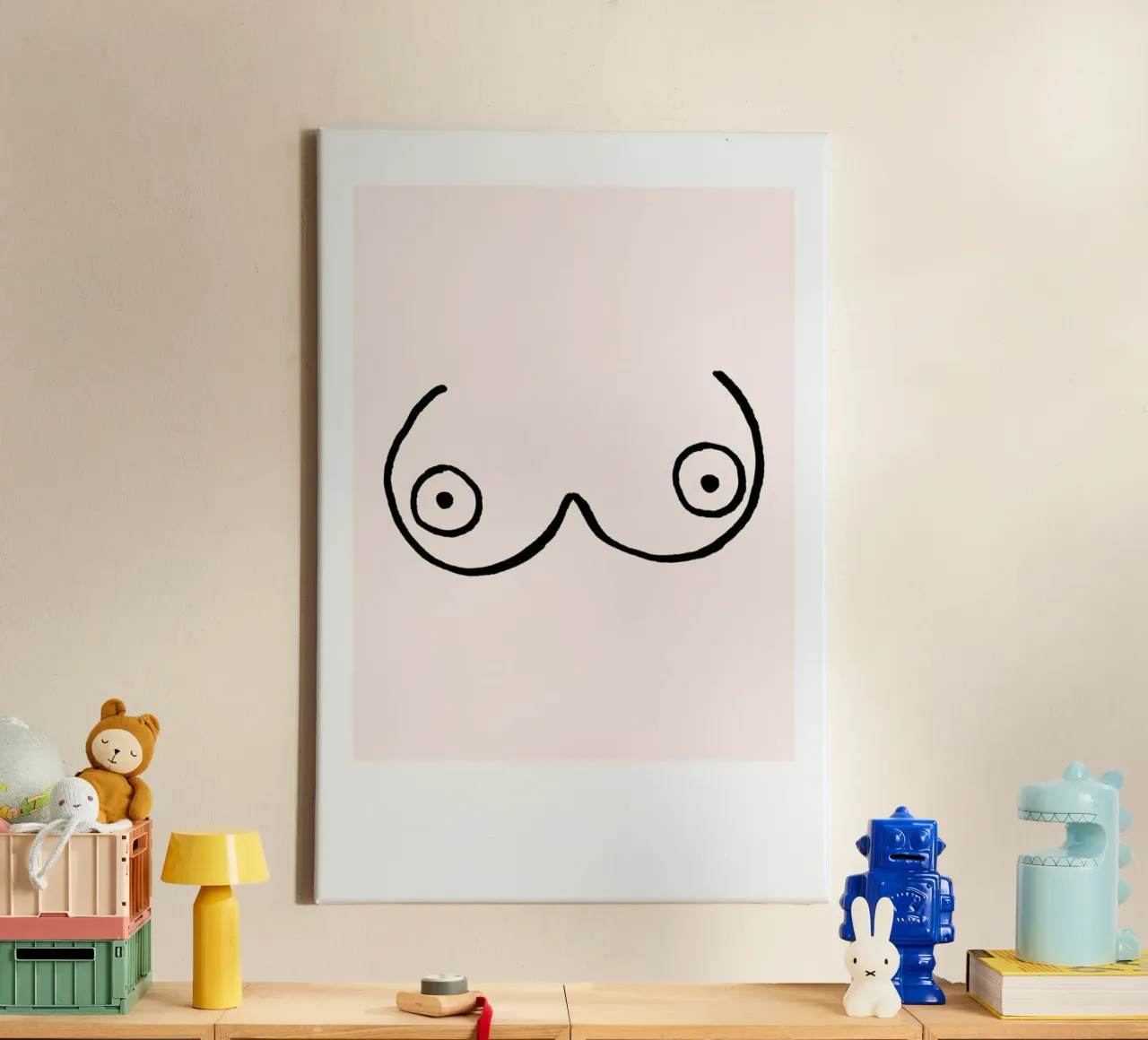 Busenfreunde No. 4 canvas met Baklijst van typealive