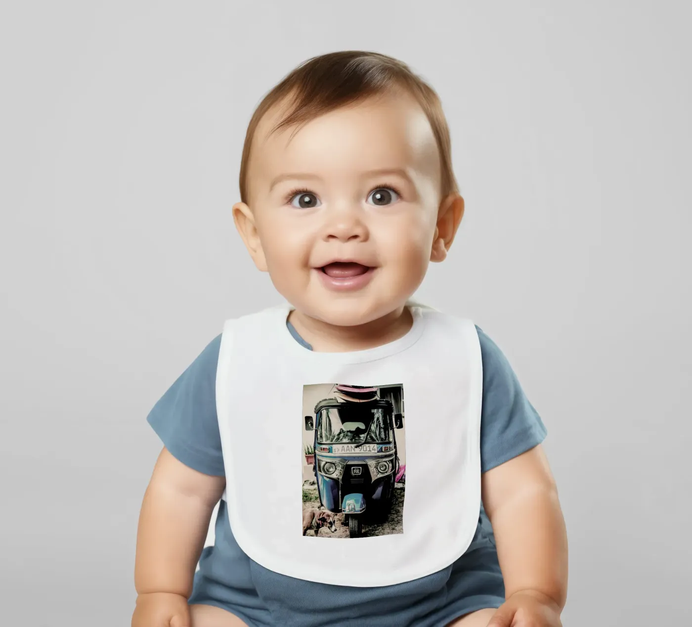 Self Drive baby bib by Shot By Clint