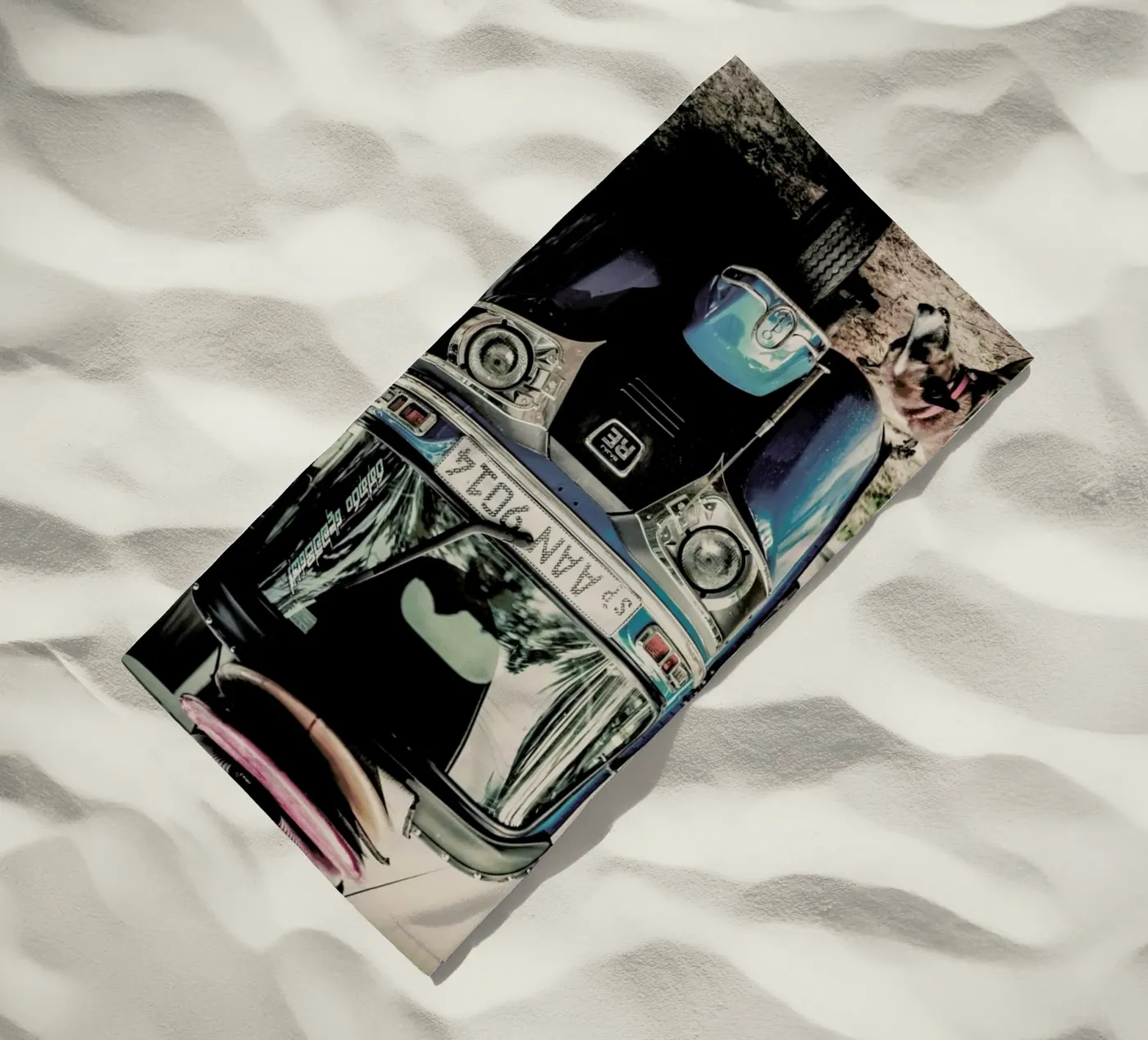 Self Drive beach towel by Shot By Clint