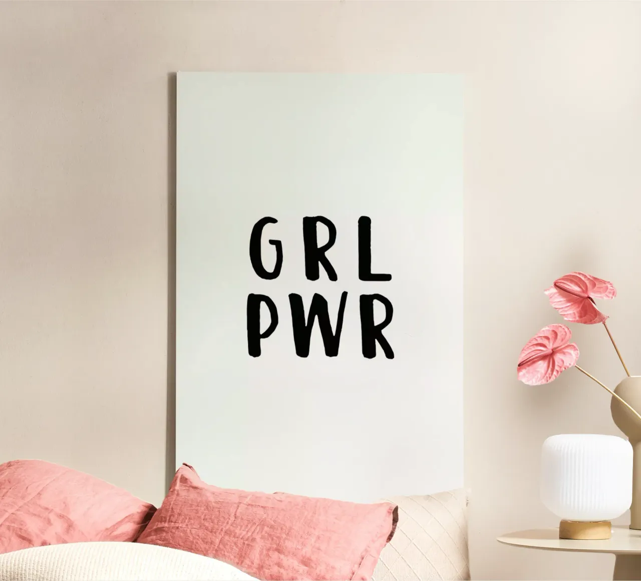 GRL PWR tela con Cornice a cassetta da daylight design studio