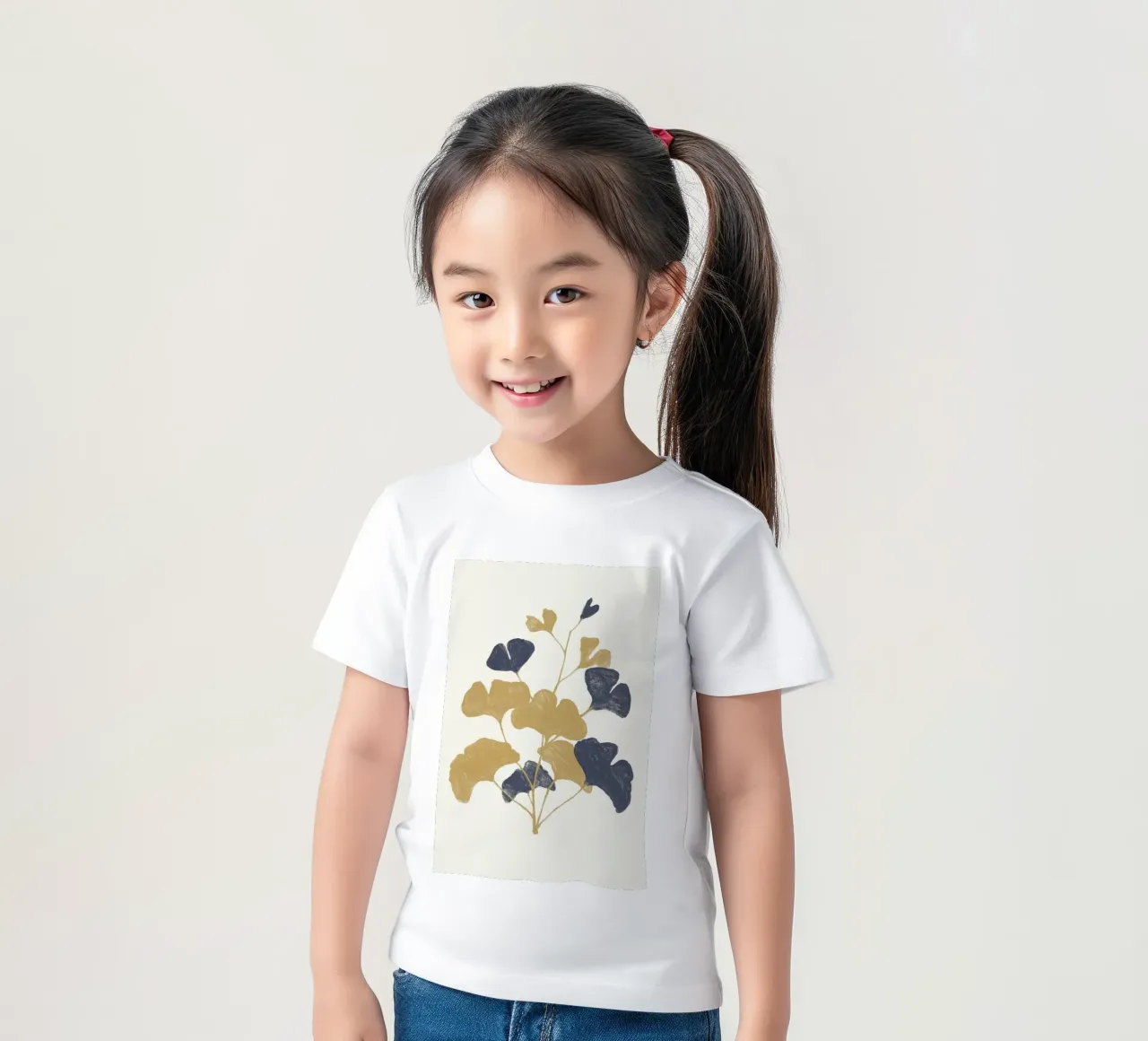 Golden Gingko Kinder T-Shirt von Florent Bodart