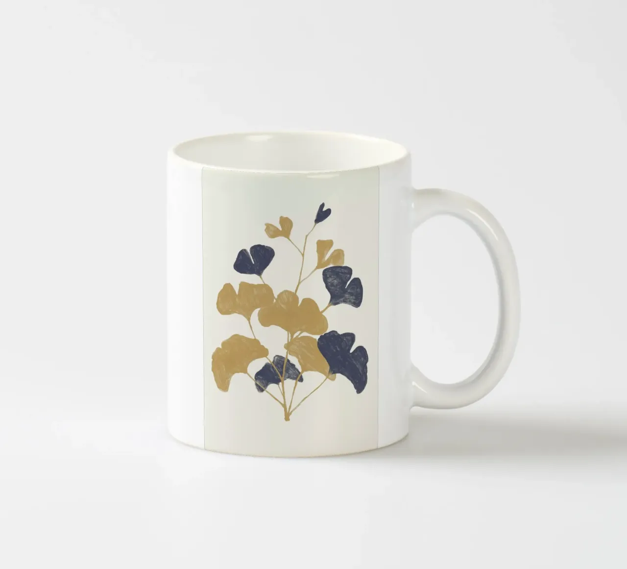 Golden Gingko tazza in ceramica da Florent Bodart