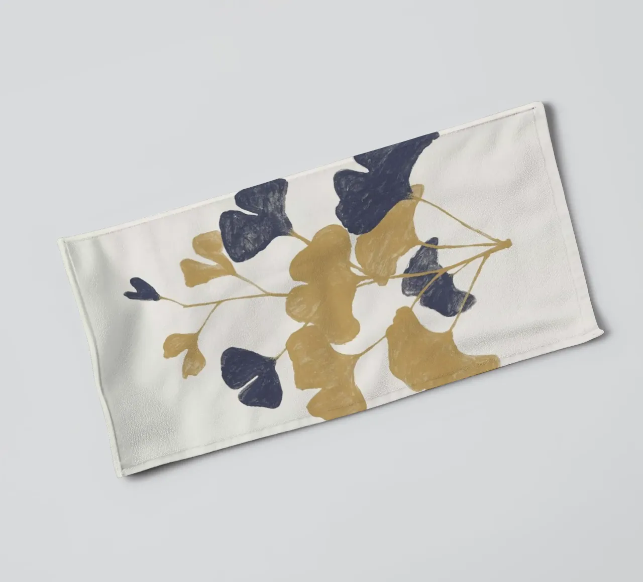 Golden Gingko towel by Florent Bodart