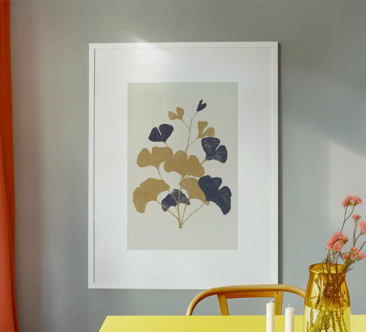 Golden Gingko Poster von Florent Bodart