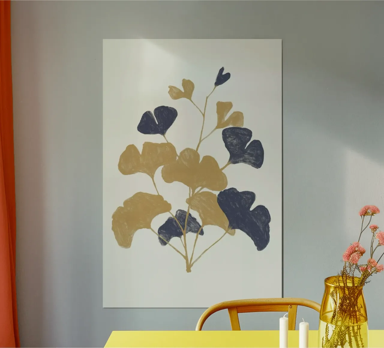 Golden Gingko Poster von Florent Bodart