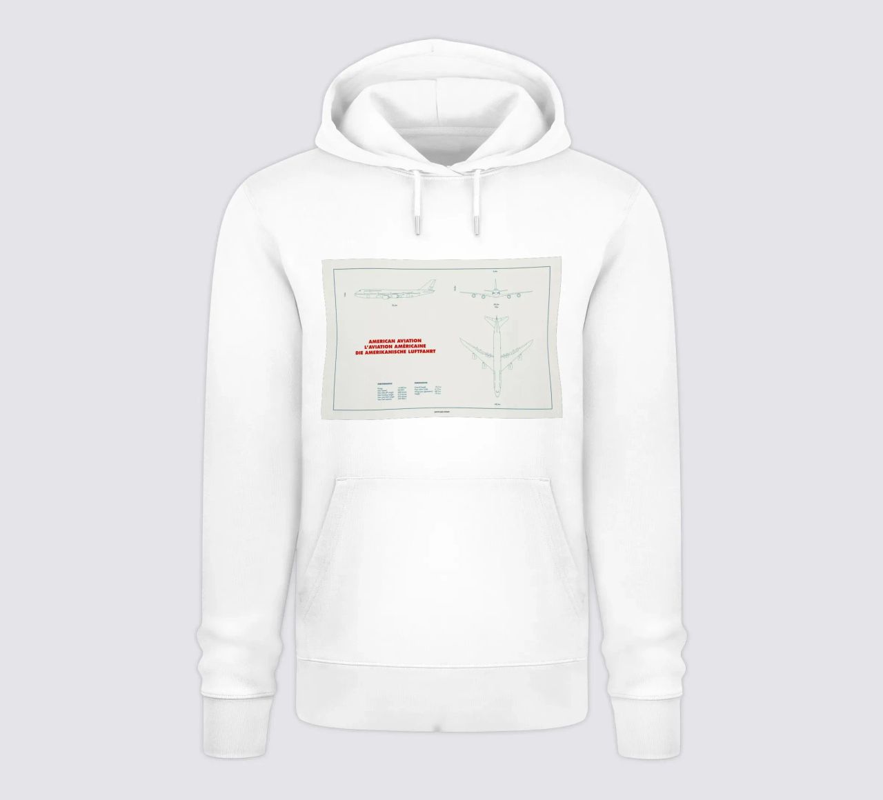 Technical Drawing 747 felpa con cappuccio da Marc Schulthess