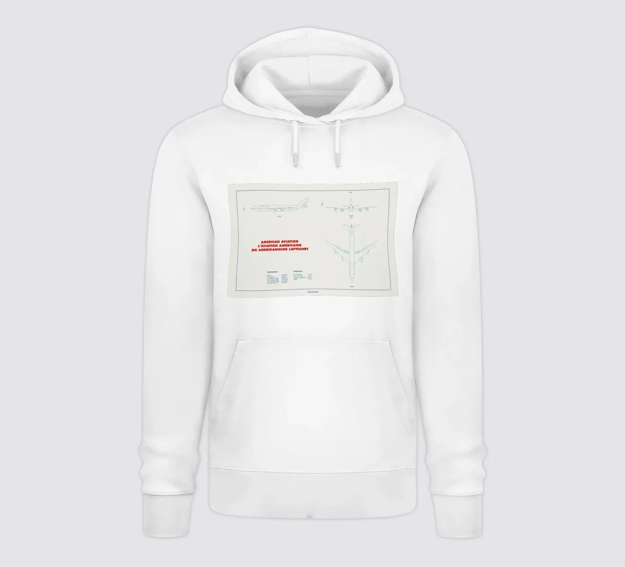 Technical Drawing 747 felpa con cappuccio da Marc Schulthess