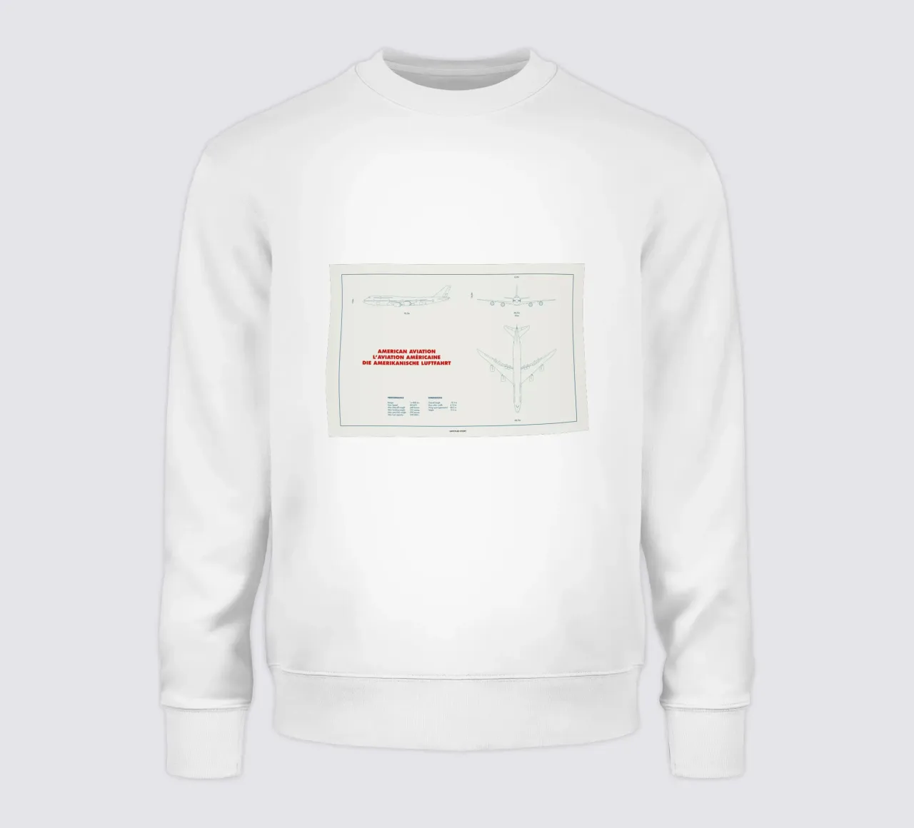 Technical Drawing 747 felpa da Marc Schulthess