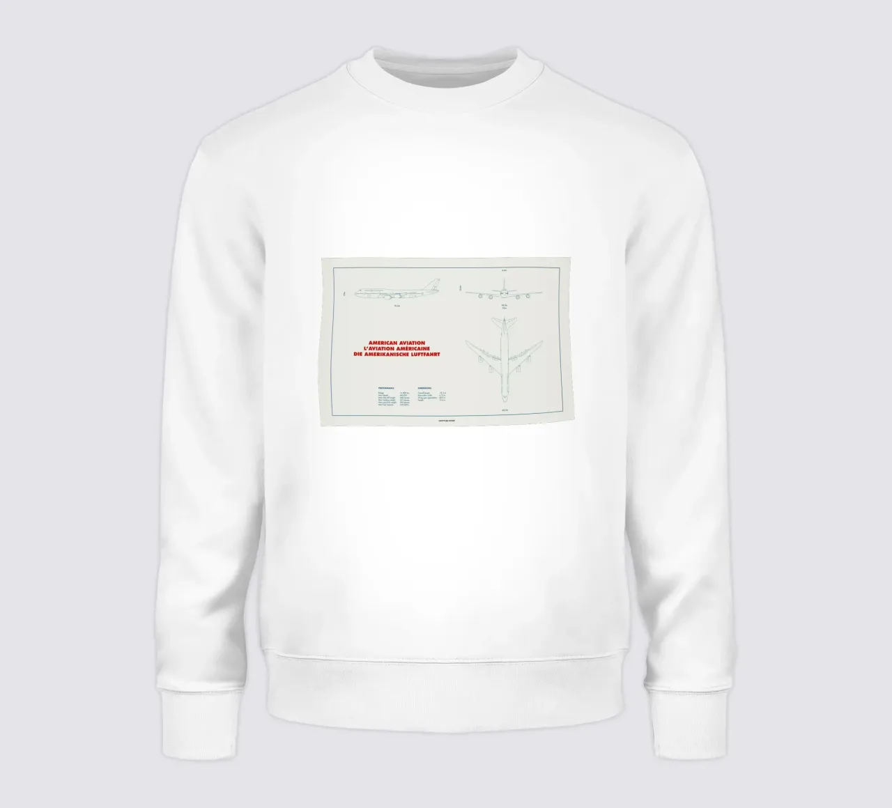 Technical Drawing 747 sweat de Marc Schulthess