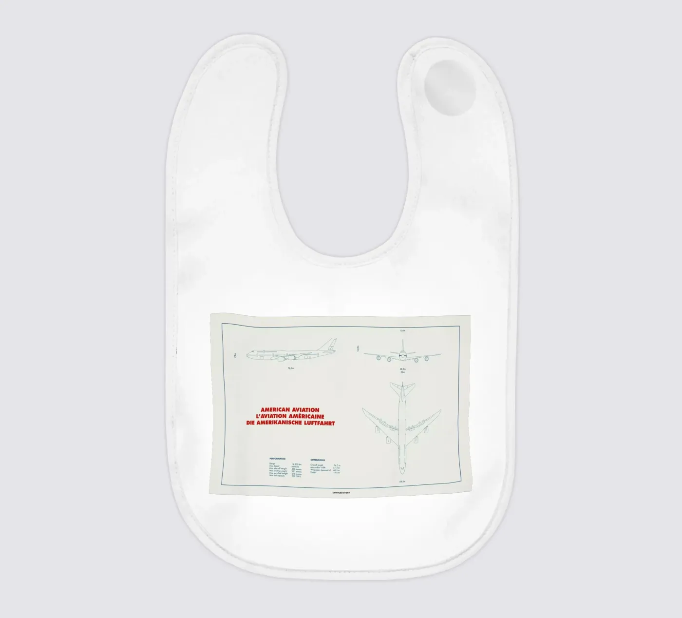 Technical Drawing 747 Babylätzchen von Marc Schulthess