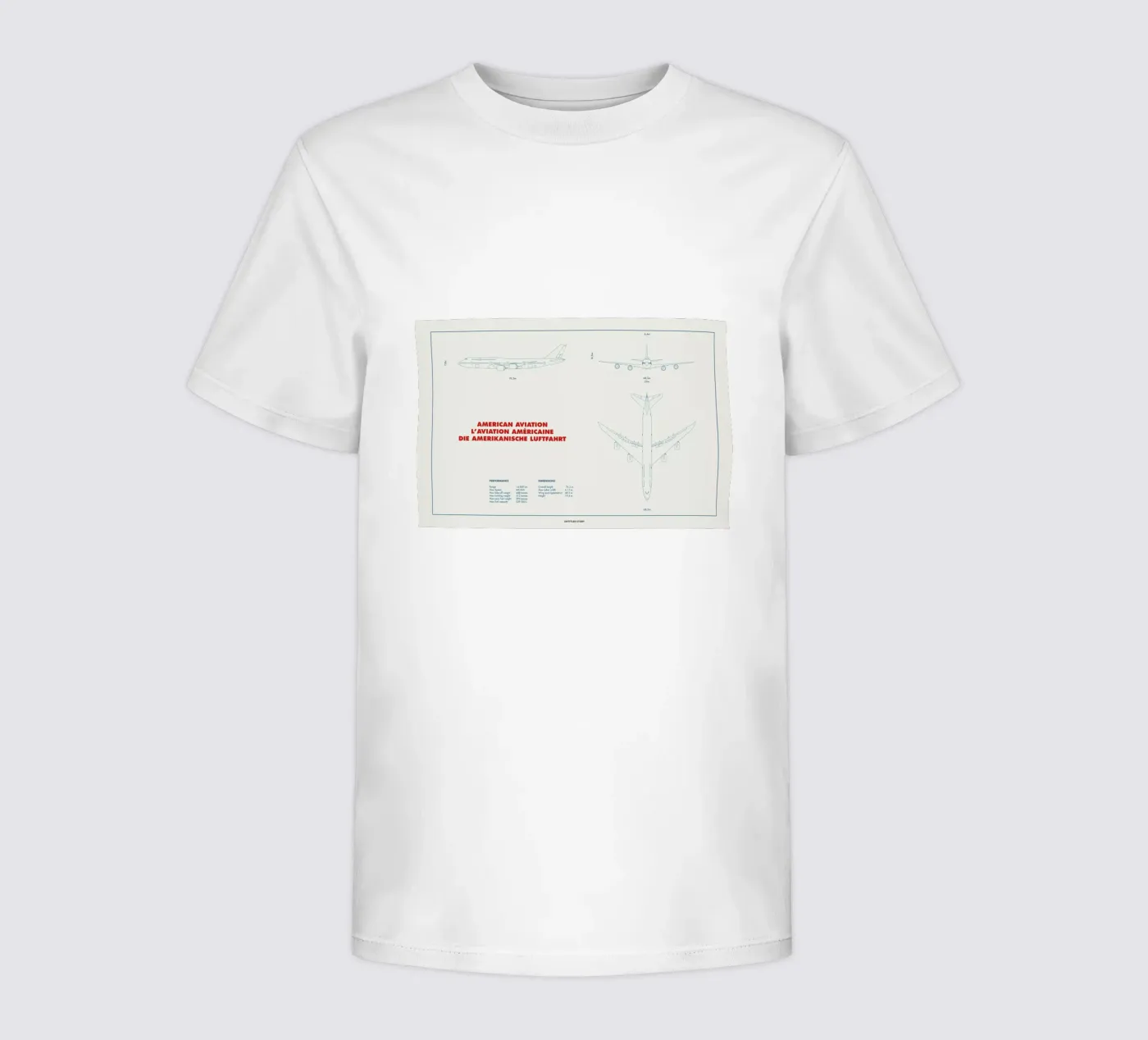 Technical Drawing 747 t-shirt bambini da Marc Schulthess