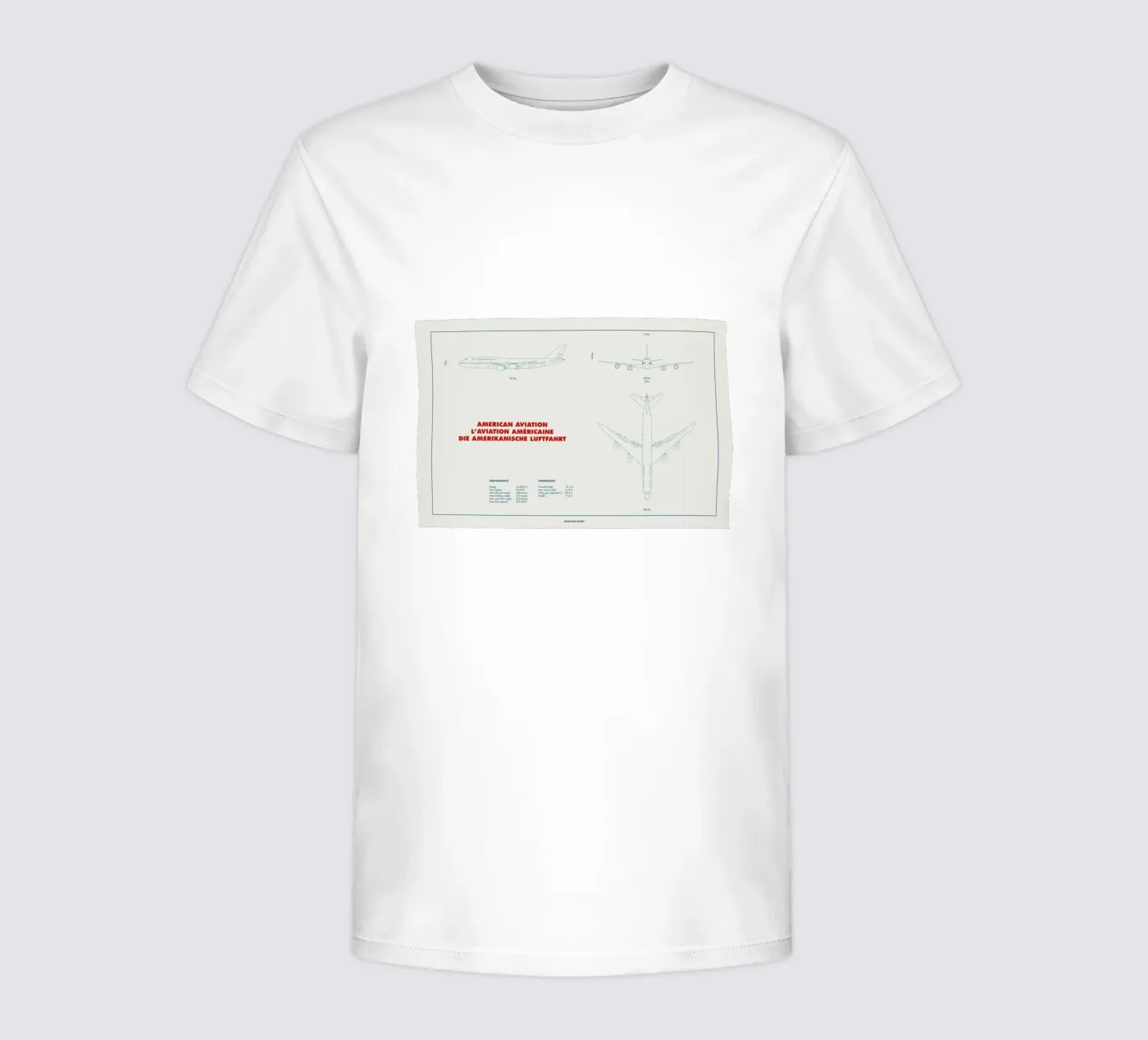 Technical Drawing 747 t-shirt bambini da Marc Schulthess