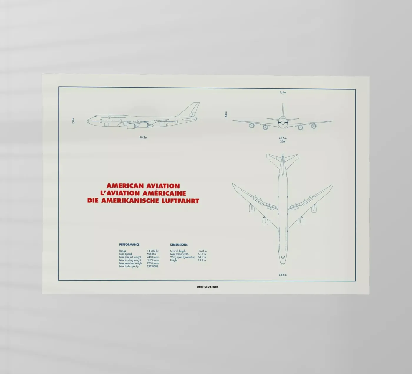 Technical Drawing 747 pellicola backlit da Marc Schulthess