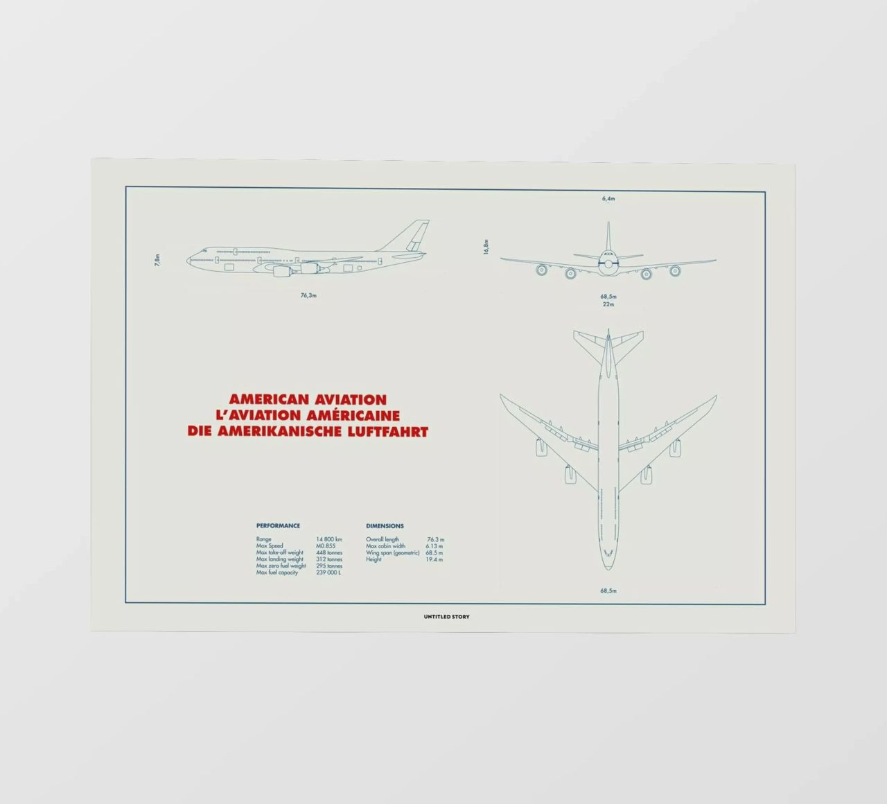 Technical Drawing 747 pellicola backlit da Marc Schulthess