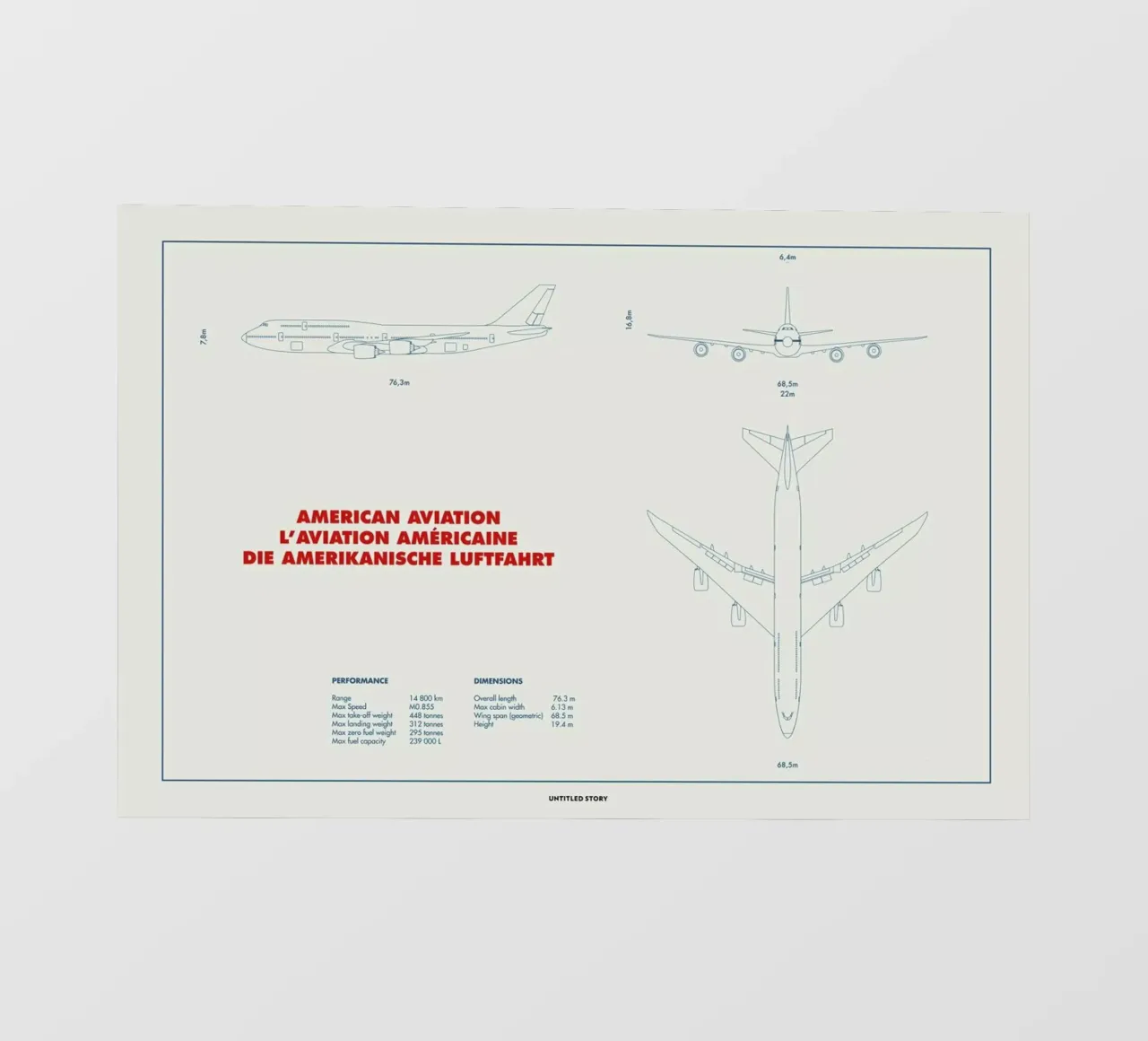 Technical Drawing 747 backlit film by Marc Schulthess