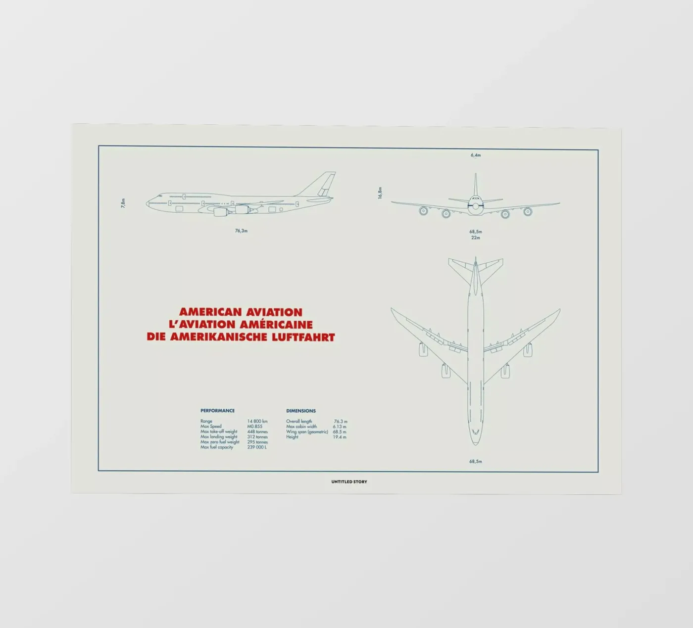 Technical Drawing 747 pellicola backlit da Marc Schulthess