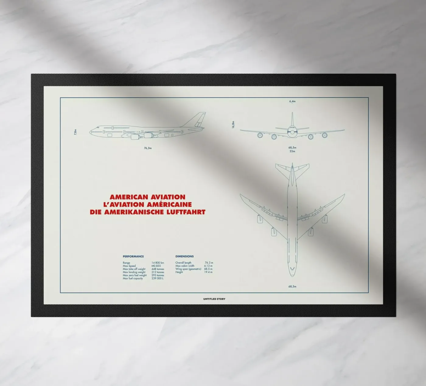 Technical Drawing 747 zerbino da Marc Schulthess
