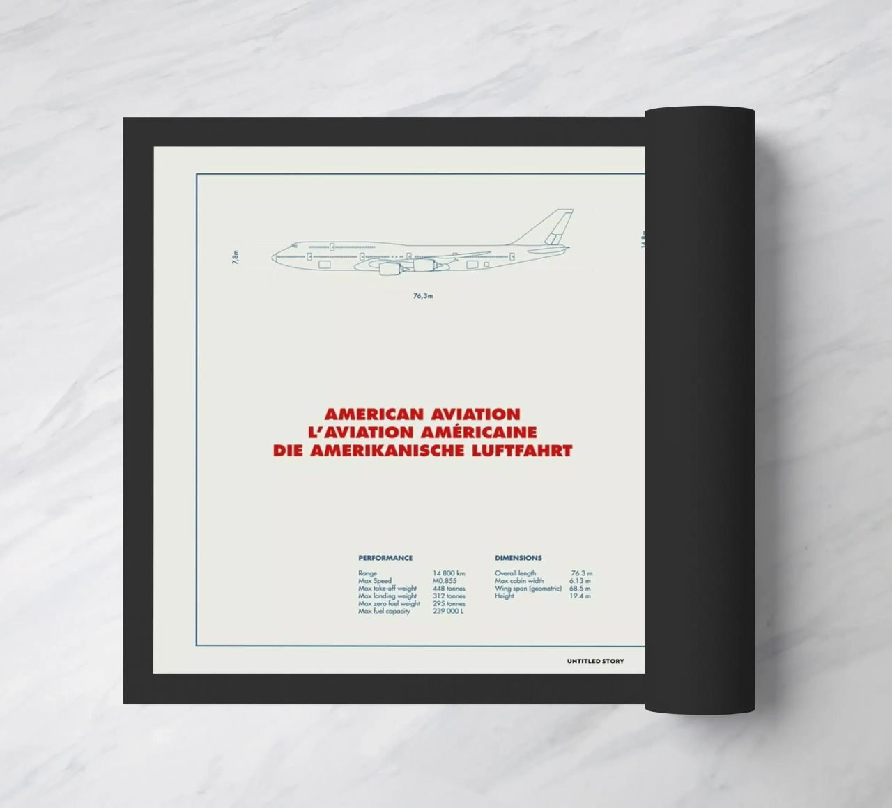 Technical Drawing 747 zerbino da Marc Schulthess