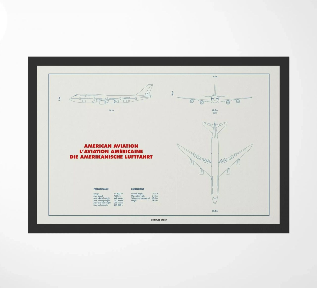 Technical Drawing 747 zerbino da Marc Schulthess