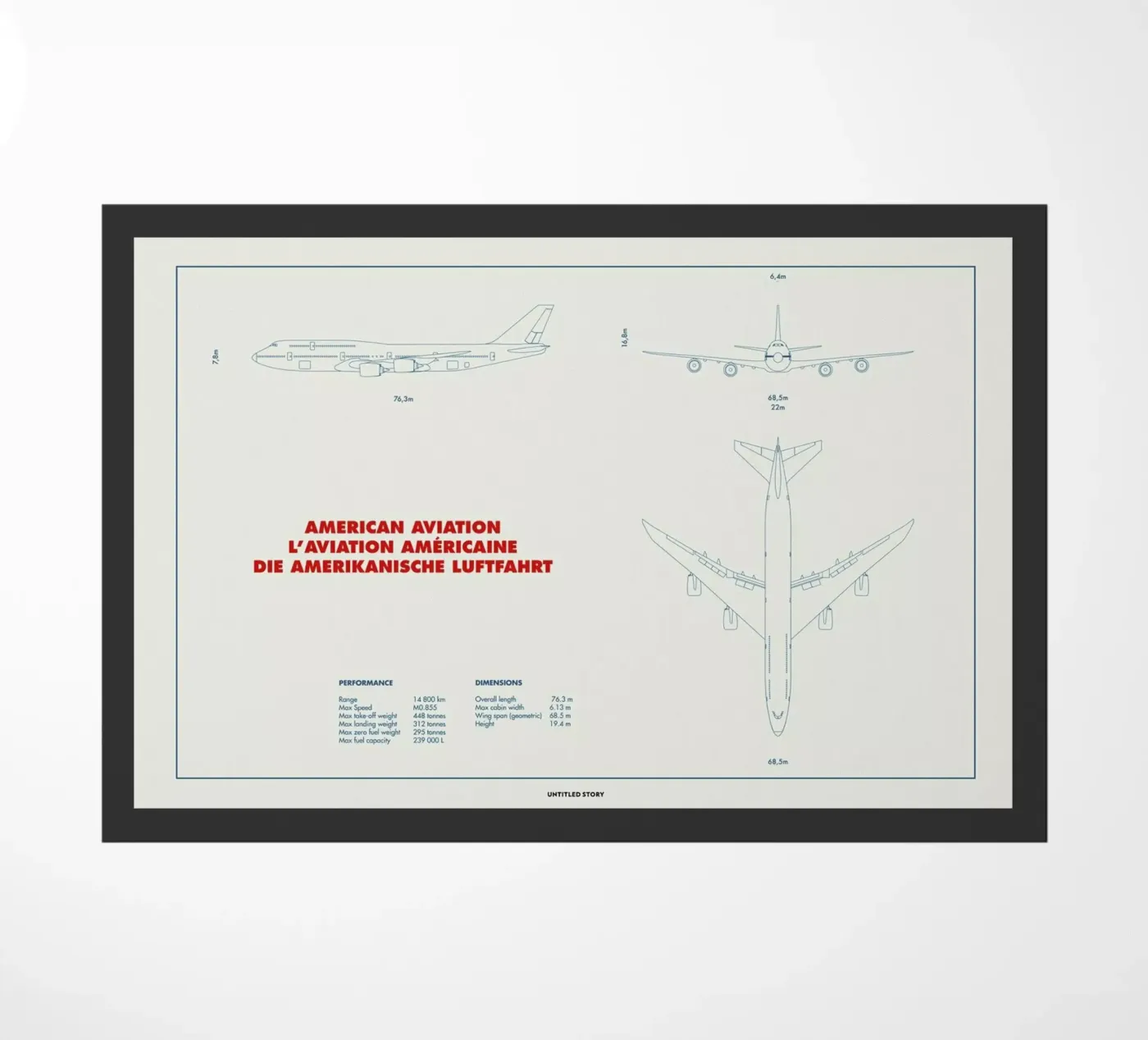 Technical Drawing 747 zerbino da Marc Schulthess