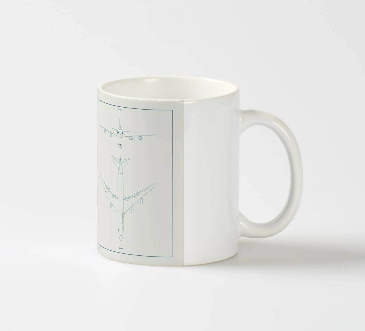 Technical Drawing 747 tazza in ceramica da Marc Schulthess