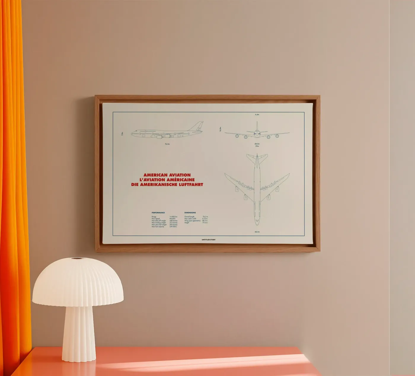 Technical Drawing 747 tela da Marc Schulthess