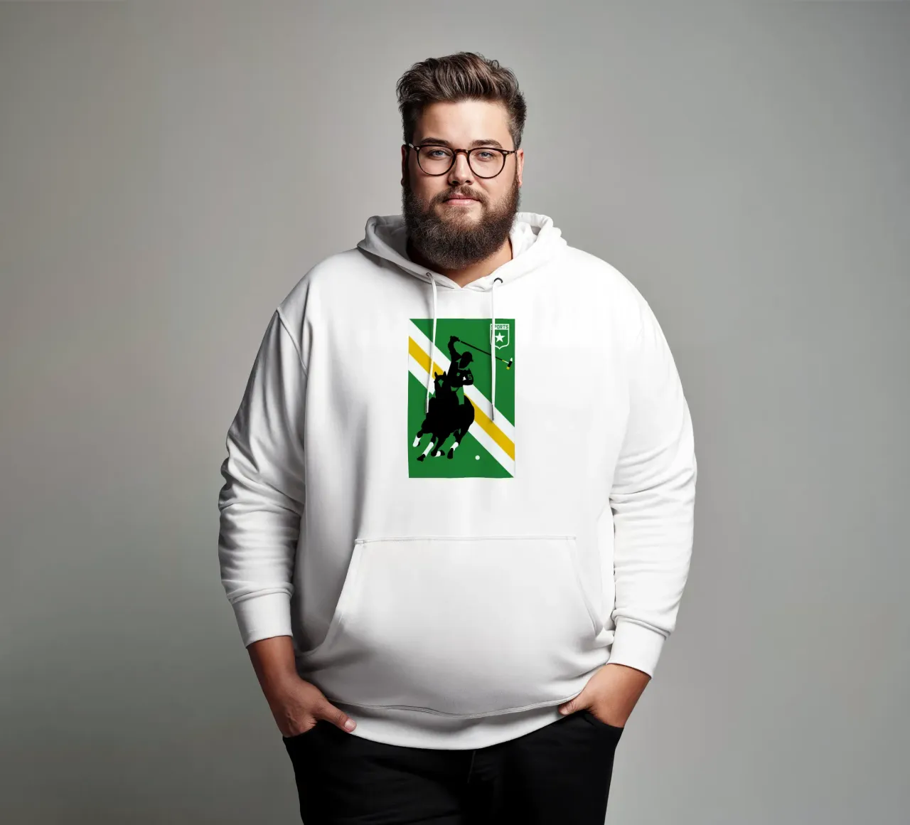 Polo felpa con cappuccio da Bo Lundberg