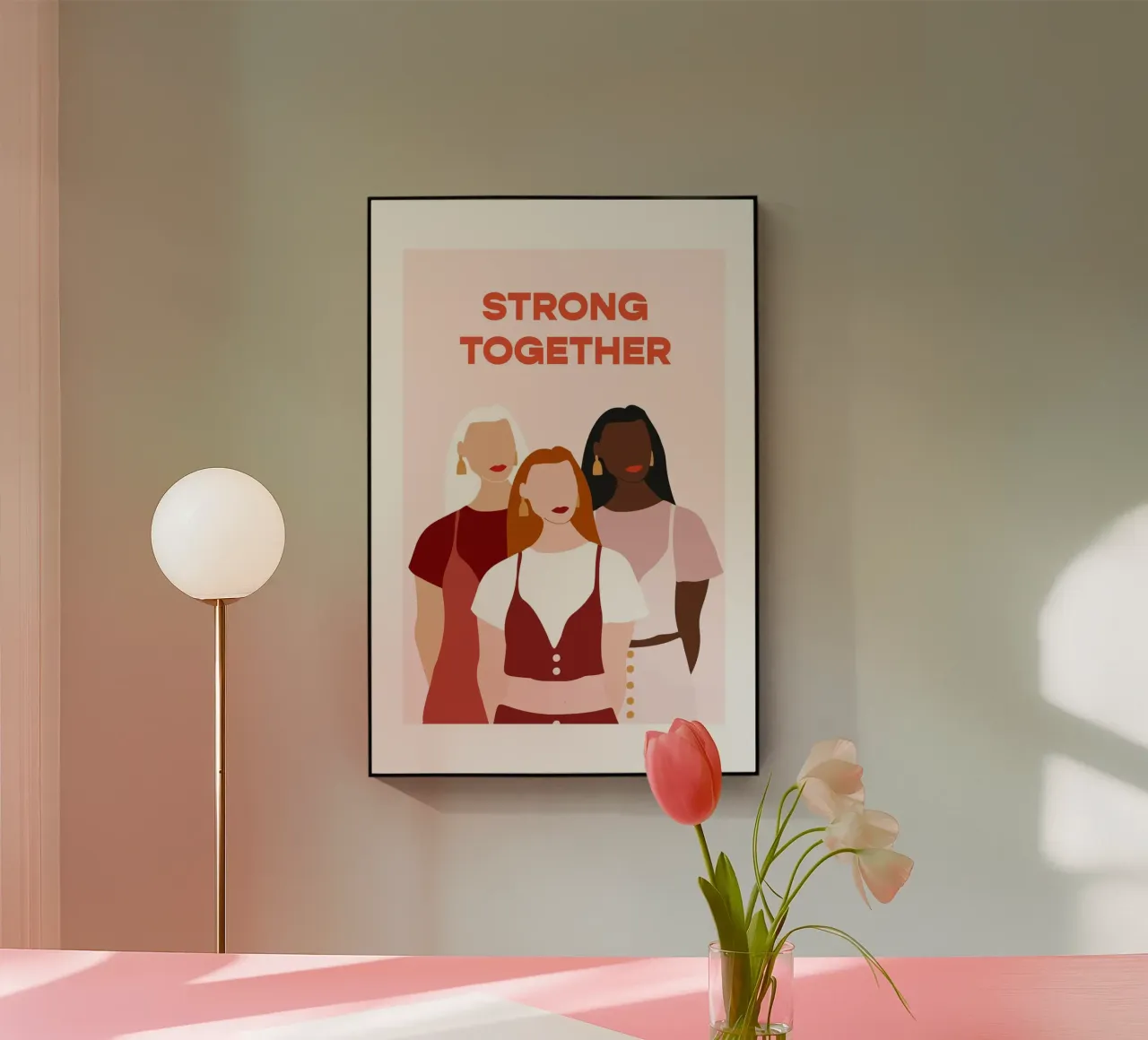 Strong Together plexiglass da vonkopfbisfuss x JUNIQE