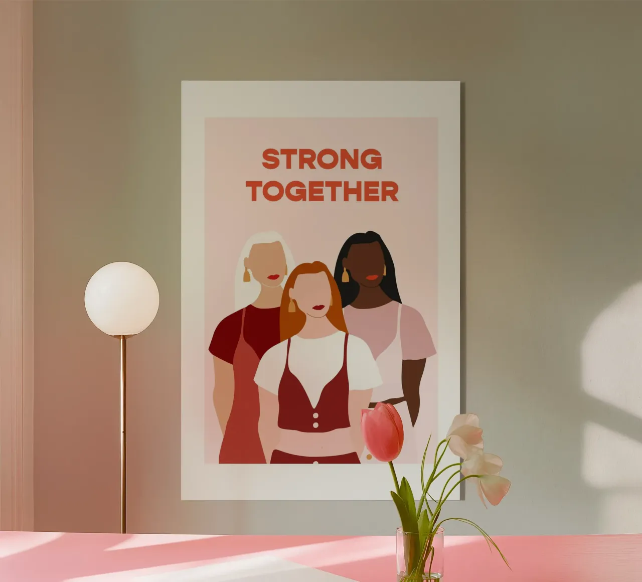 Strong Together plexiglass da vonkopfbisfuss x JUNIQE
