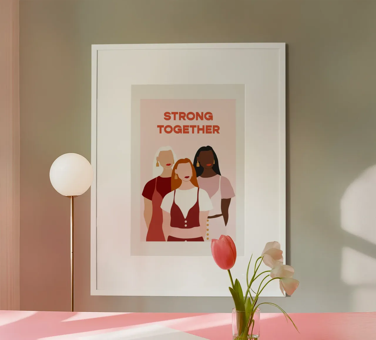 Strong Together poster da vonkopfbisfuss x JUNIQE