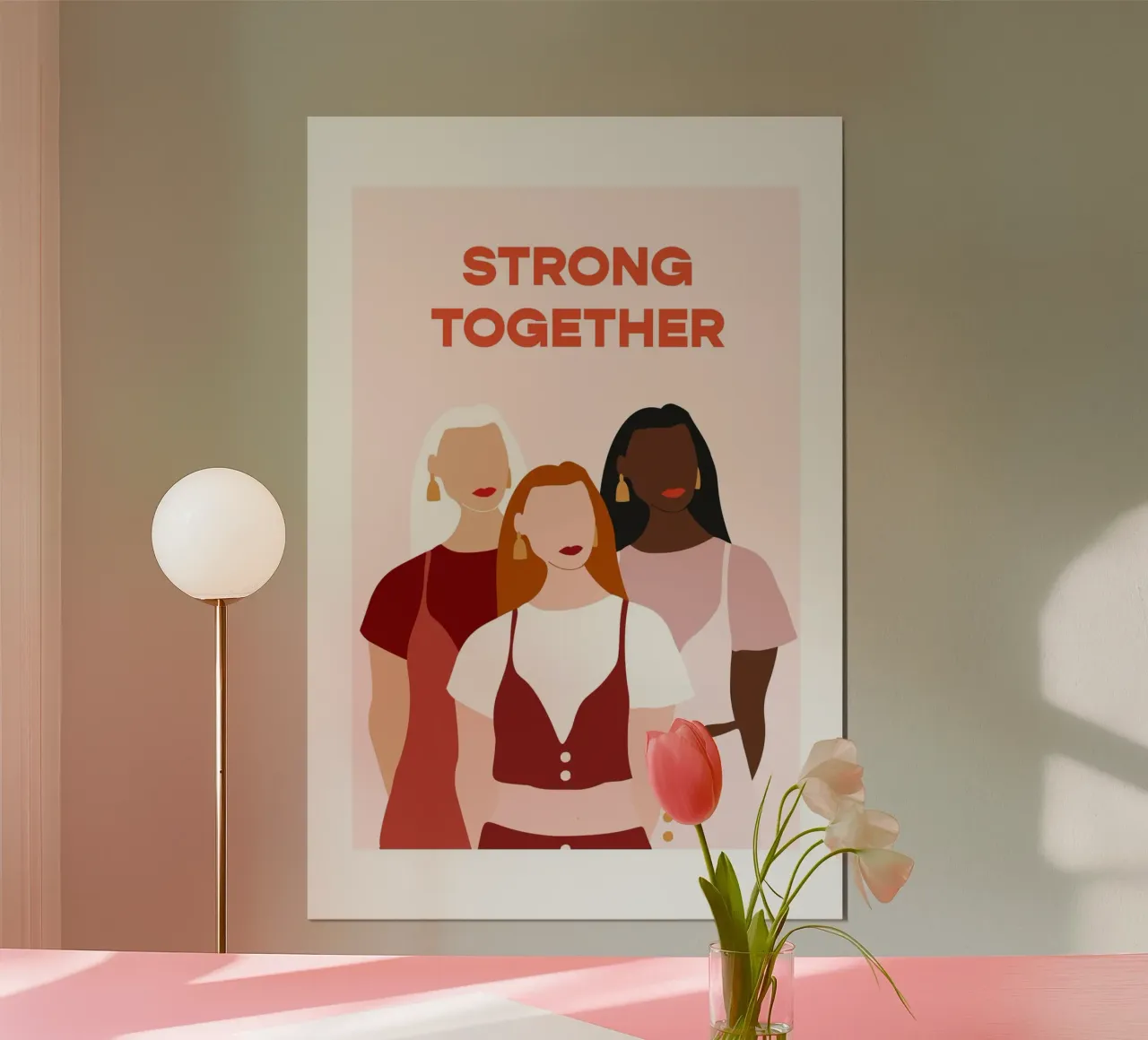 Strong Together poster da vonkopfbisfuss x JUNIQE