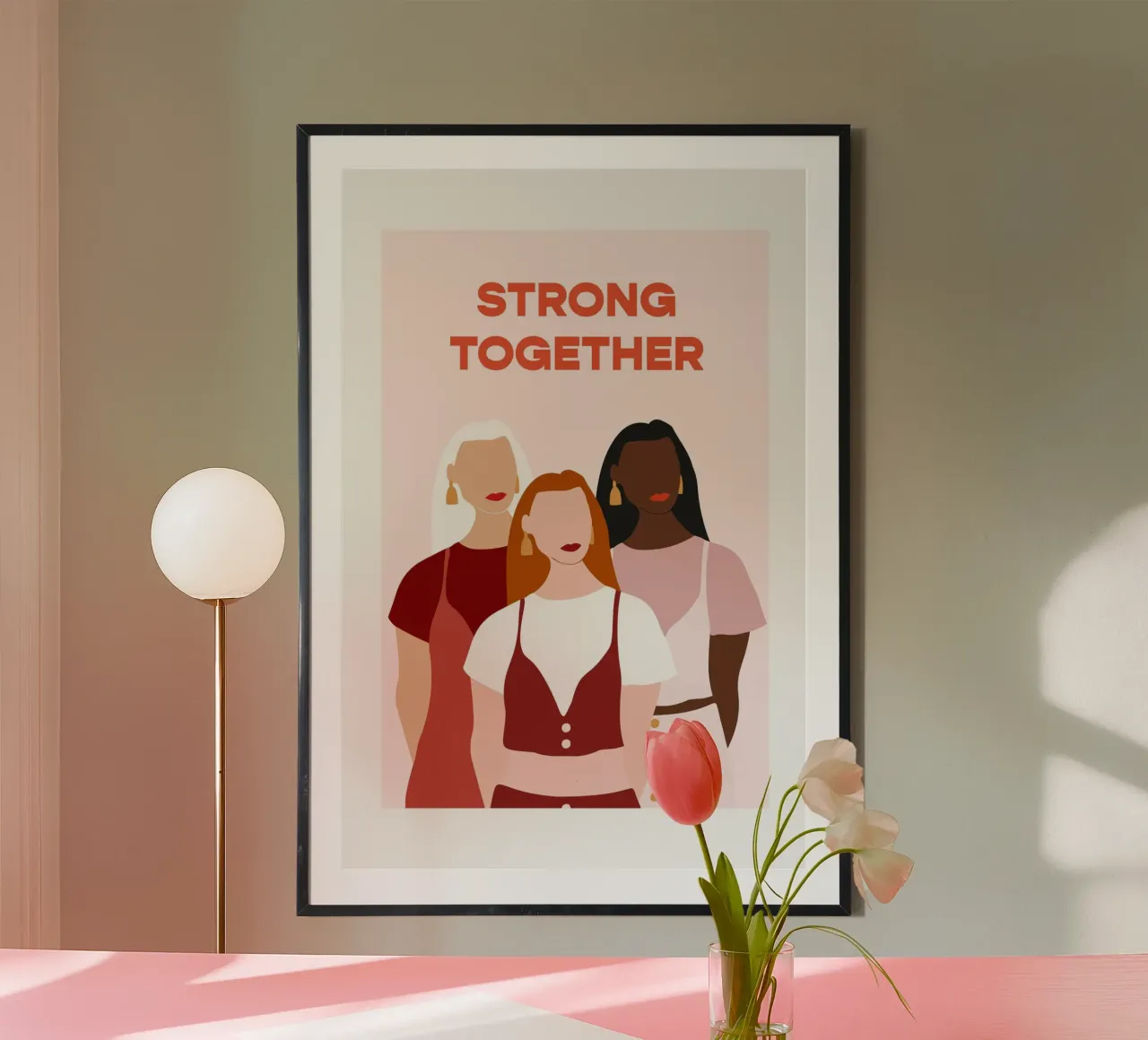 Strong Together poster da vonkopfbisfuss x JUNIQE