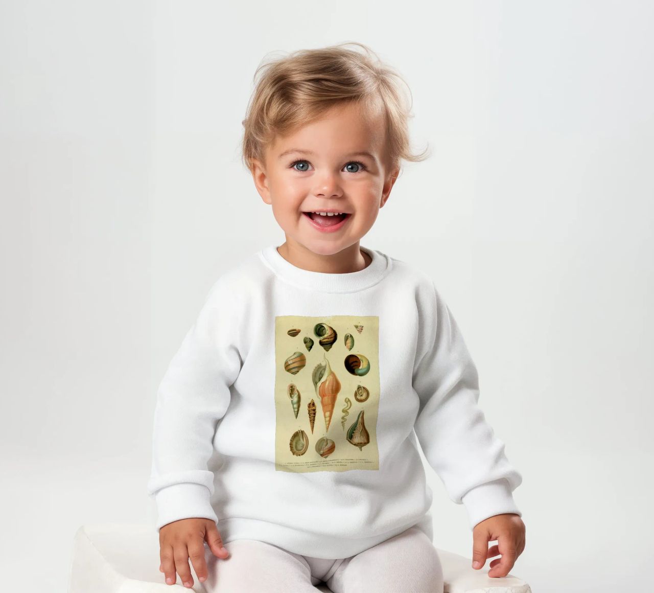 Mollusc Shells sudadera de bebé de Flora & Fauna