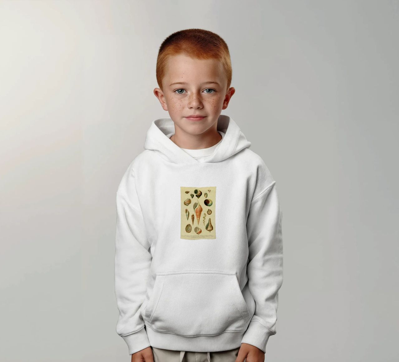 Mollusc Shells sudadera con capucha para niño de Flora & Fauna