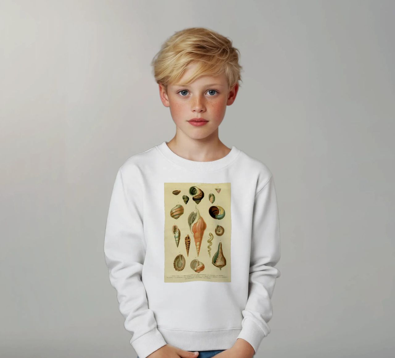 Mollusc Shells sudadera para niño de Flora & Fauna