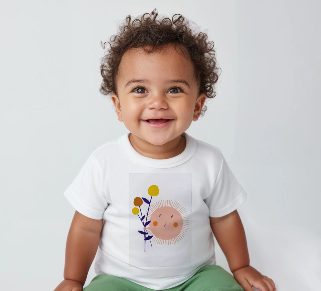 Sunshine Bouquet Baby T-Shirt von Little Flourishes