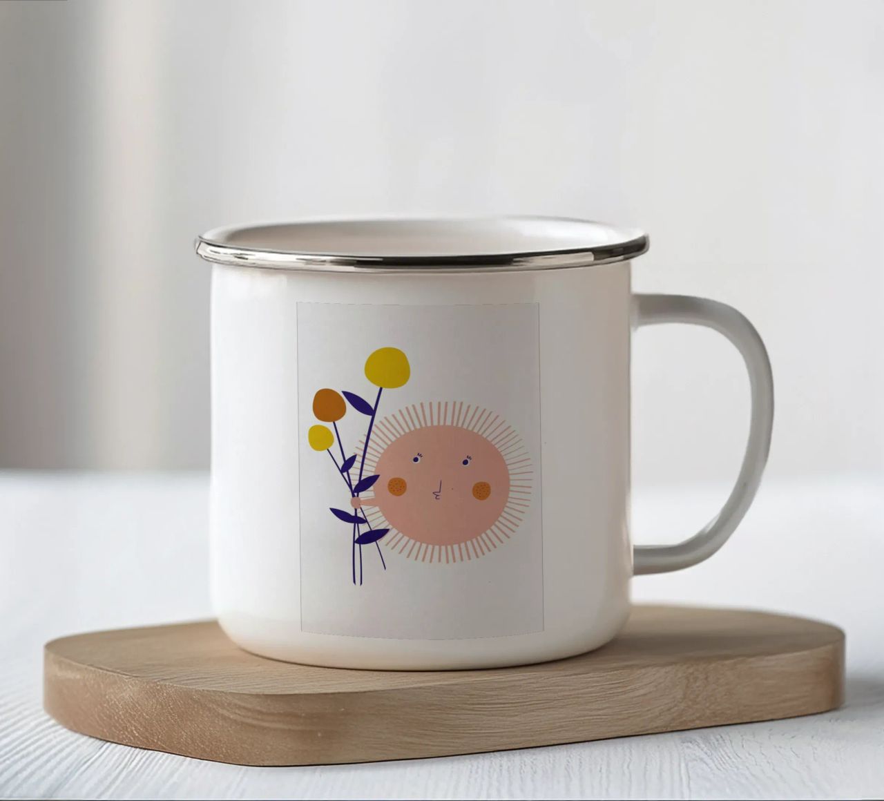 Sunshine Bouquet tazza in smalto da Little Flourishes