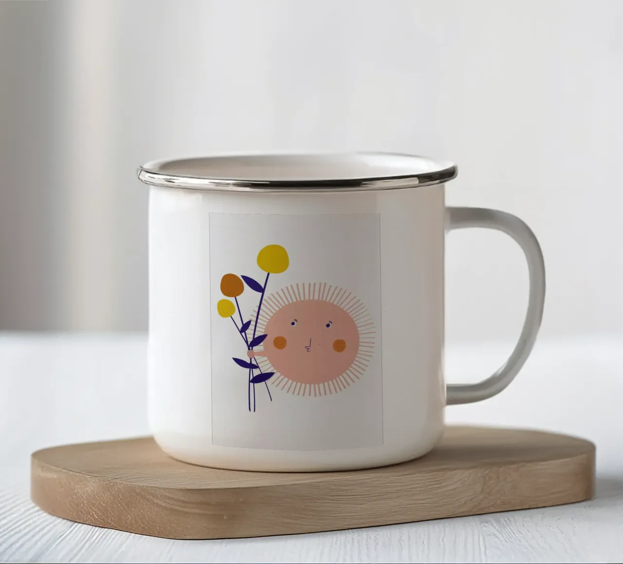 Sunshine Bouquet tazza in smalto da Little Flourishes