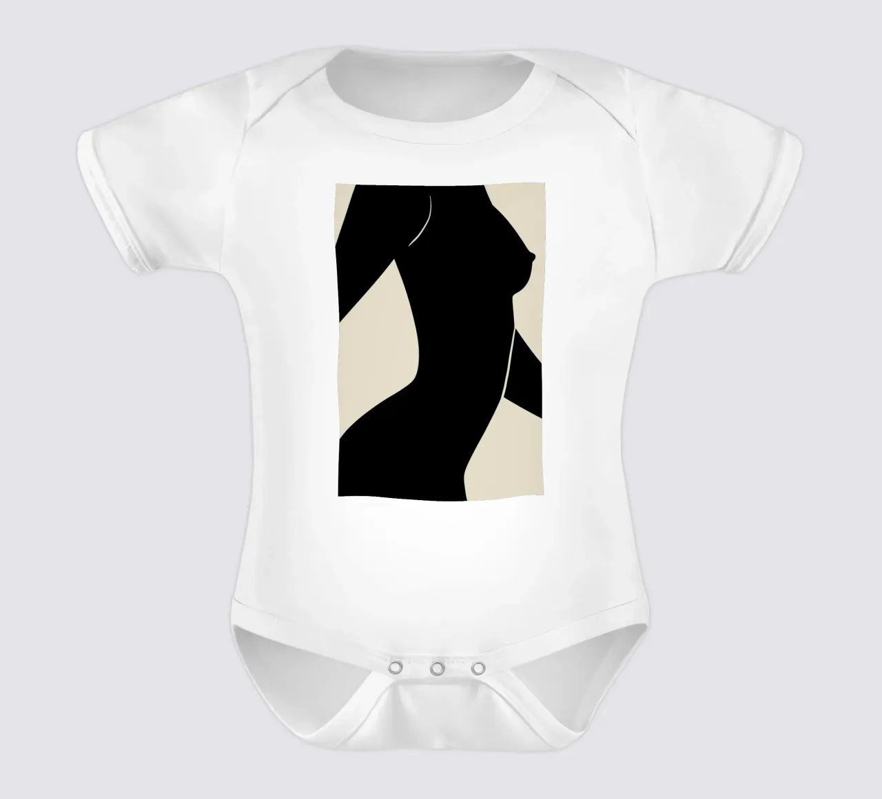 Silhouette II body neonato maniche corte da Graphite