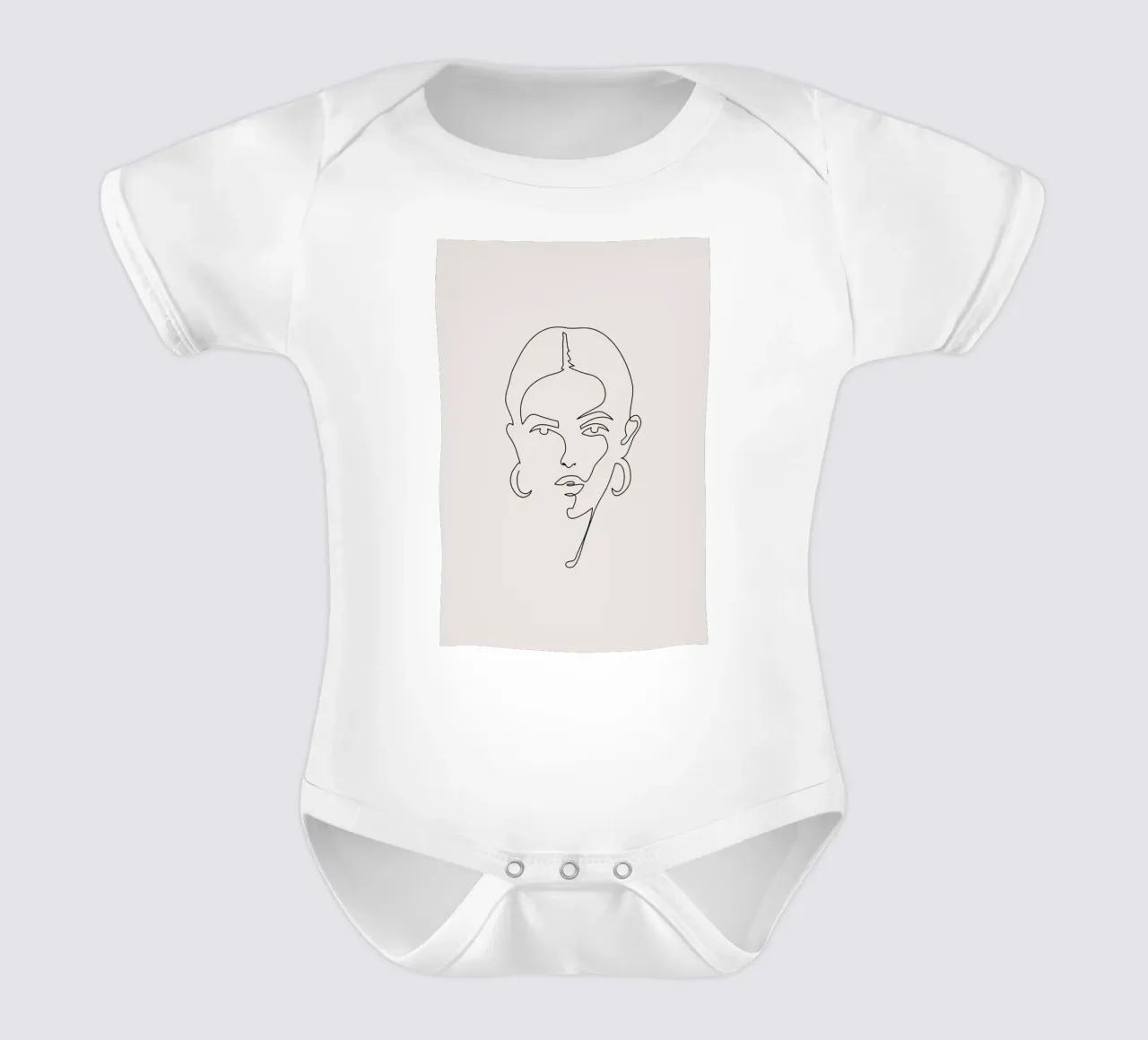 Femme II short-sleeve baby romper by Pure
