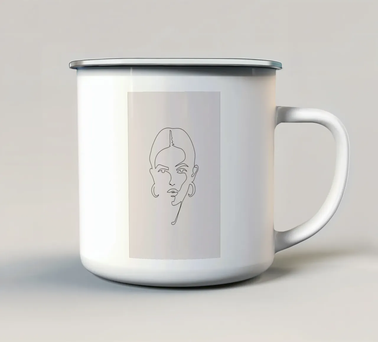 Femme II tazza in smalto da Pure